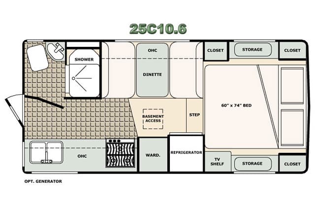 2023 BIGFOOT BIGFOOT 25C106, , floor-plans-day image number 0